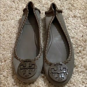 Tory Burch Leather Suede slip on shoes size 9